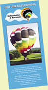 new jersey hot air balloon ride brochure